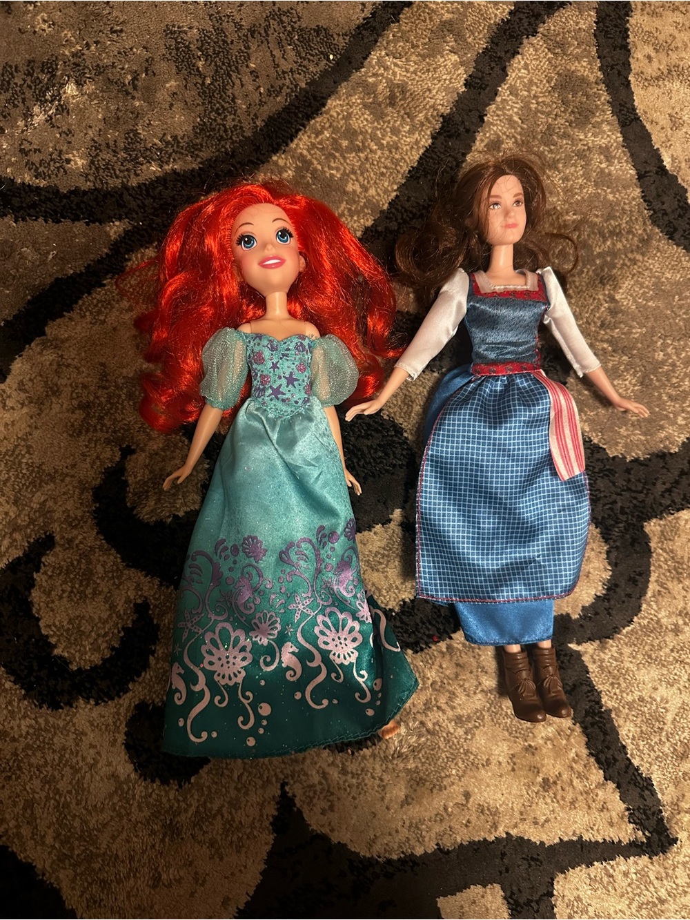 Disney Ariel Doll and Belle Barbie